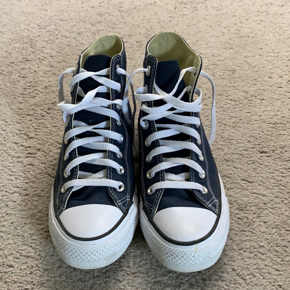 Navy Blue Converse high top